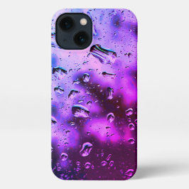 iPhone Case - Original Raindrop Art - Tief Lila iPhone Hülle