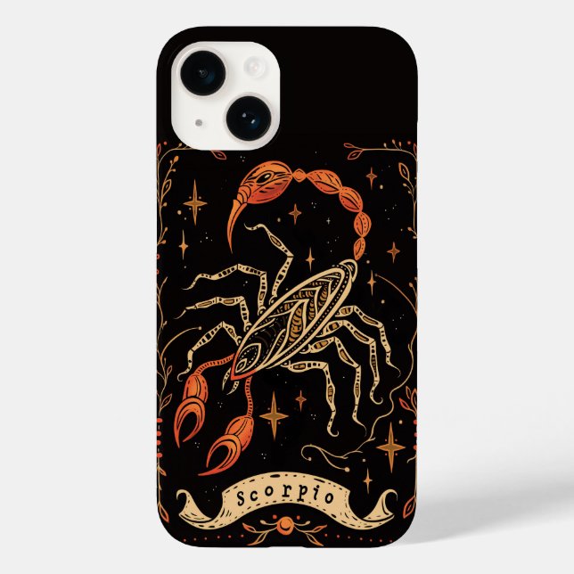 iPhone Case Scorpio Celestial Zodiac Art (Rückseite)