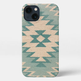 iPhone Case - Southwestern Weave, Pastel Aqua iPhone Hülle