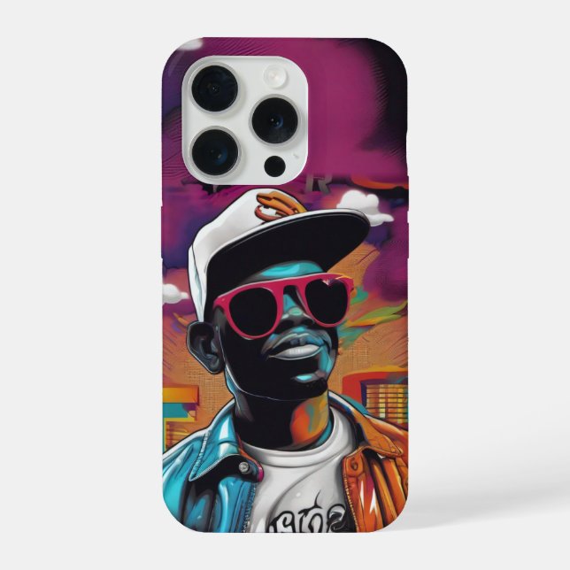 Iphone Case - Street graffiti art RAP and Hip Hop iPhone 15 Pro Hülle (Rückseite)