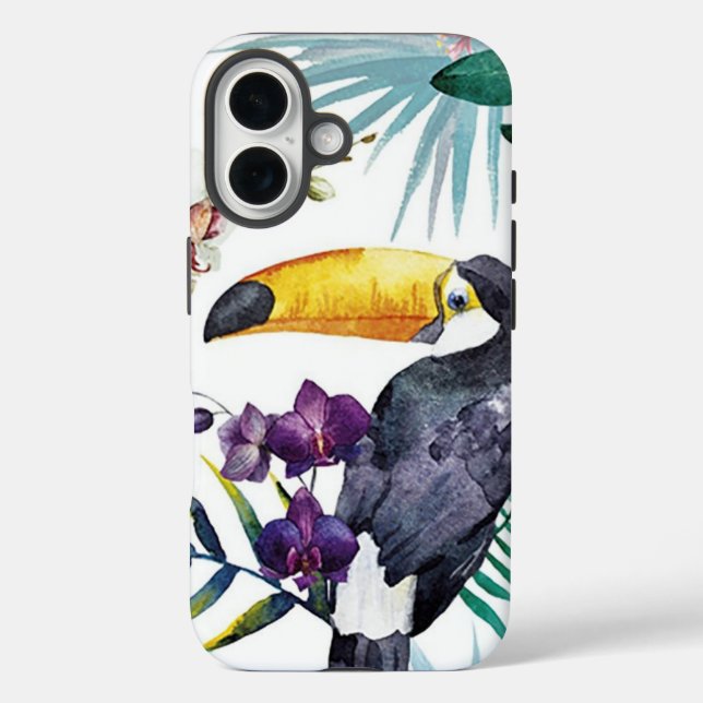 iPhone Case - Tropischer Vogel (Rückseite)