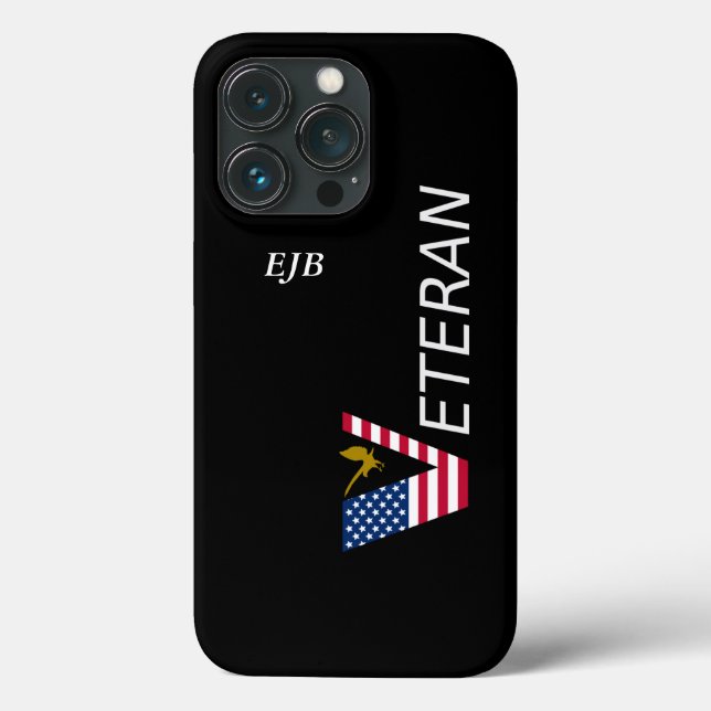 IPhone Case Veteran (Personalisieren Sie es) (Rückseite)