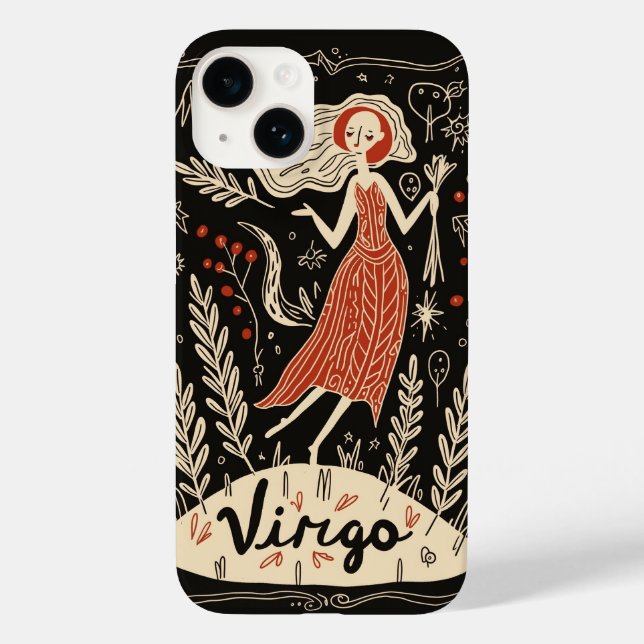 iPhone Case Virgo Celestial Zodiac Art (Rückseite)