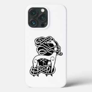iPhone Case "White Celtic/Nordic Hirsche"