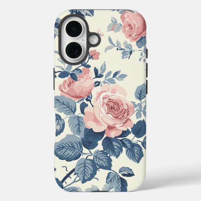  iPhone Case with flowers. (Rückseite)