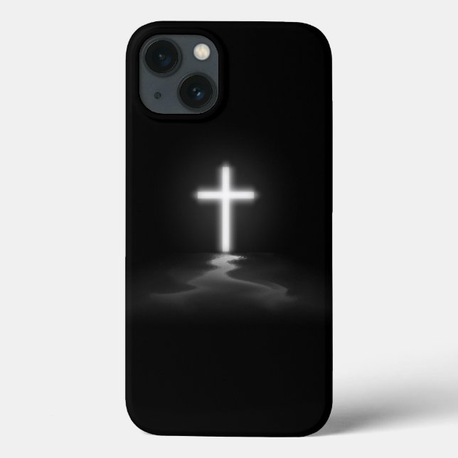 iPhone Christlich Cross in the Mist Case-Mate iPhone Hülle (Rückseite)