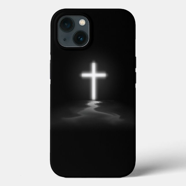 iPhone Christlich Cross in the Mist Case-Mate iPhone Hülle (Rückseite)