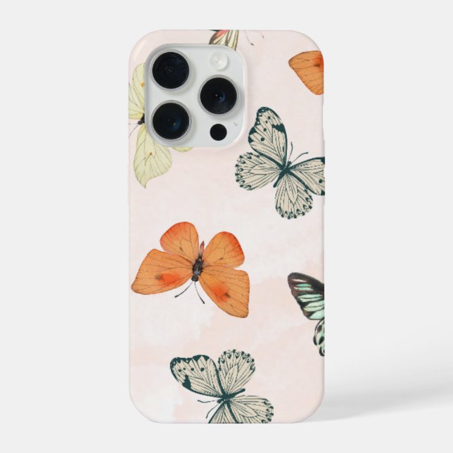 iPhone Conception de coque de téléphone papillon (Verso)