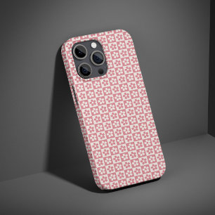 Etui iPhone 13 Pro Max Coque de téléphone robuste à motif floral à carrea