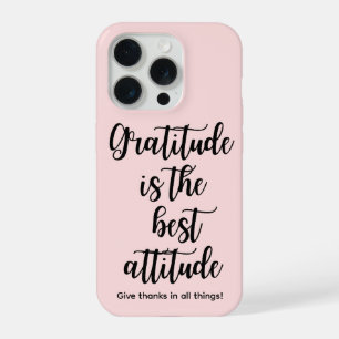 Coque de téléphone rose féministe gratitude pour i