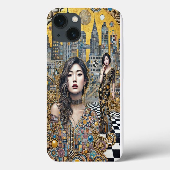 iPhone / coque ipad "Cityscape Muse" (Verso)