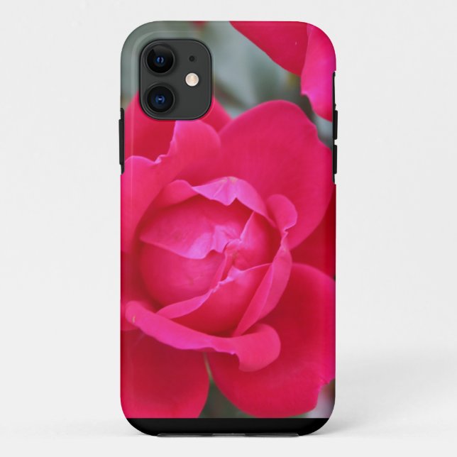 iPhone / coque ipad rouge rose design (Dos)