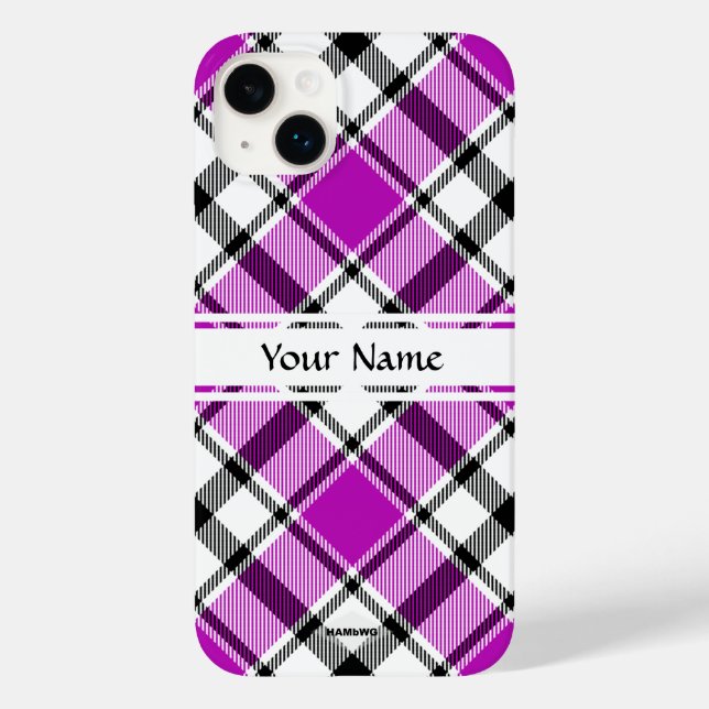 iPhone / coque ipad violet Plaid HAMbWG (Verso)