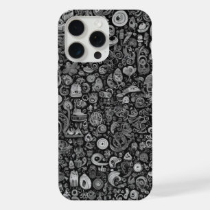 coque rempli de gribouillis