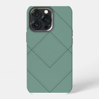 Etui iPhone 13 Pro Coque vert avec conception géométrique