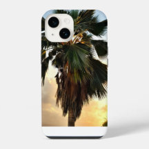 Coucher de soleil sur palmiers tropicaux – Coque i
