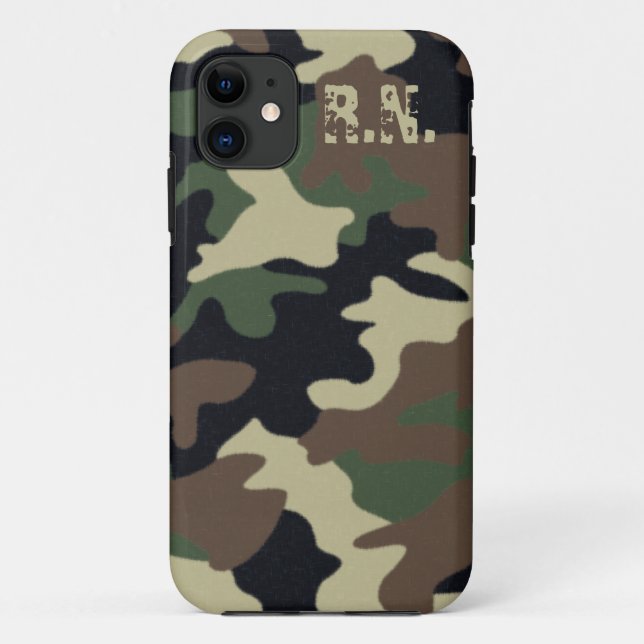 iPhone Custom Forest Camouflage Case (Rückseite)