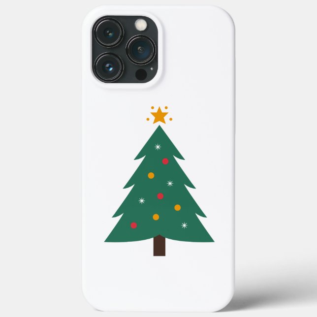 Iphone de l'arbre de Noël 13 pro max Coque (Verso)