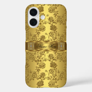 iPhone Elegant Klassisch falsches Gold Damast Blum title_seo2