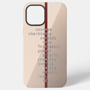 iPhone 12 Pro Max Faites votre nom ou message avec Crosswords? Coque