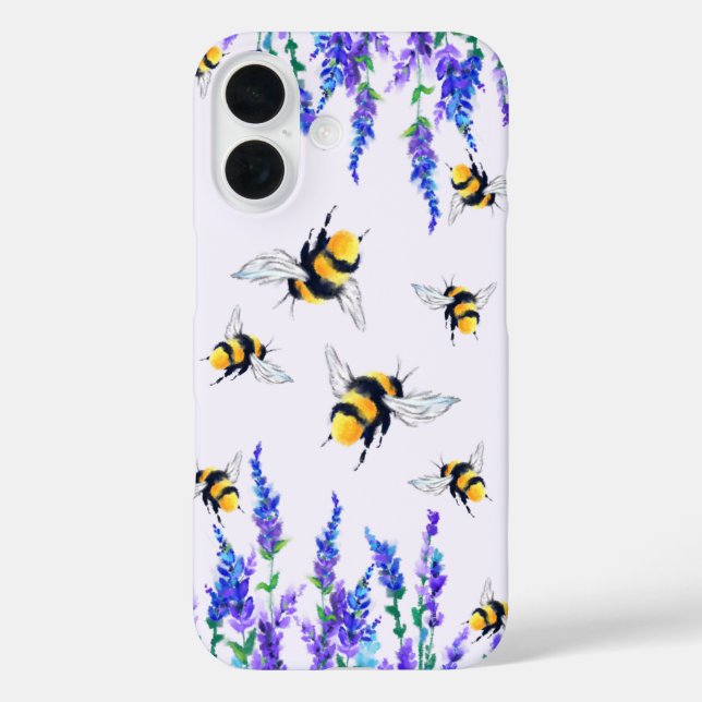 iPhone-Fall für Blume und Bienen iPhone 16 Hülle (Rückseite)