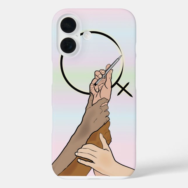 iPhone-Fall für die Ermächtigung von Frauen iPhone 16 Hülle (Rückseite)