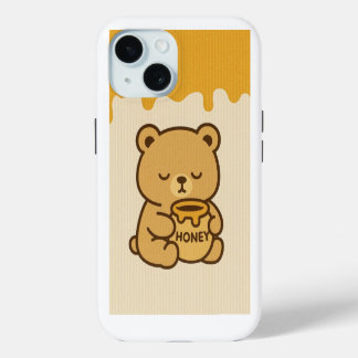 IPhone-Fall für niedlichen Honey-Bär iPhone 15 Hülle