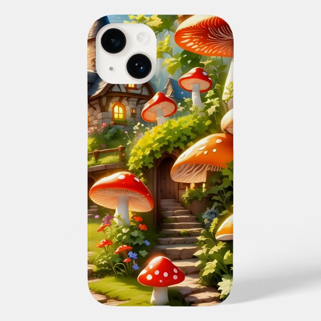 iPhone-Fall in Mushroom City Case-Mate iPhone 14 Hülle (Rückseite)