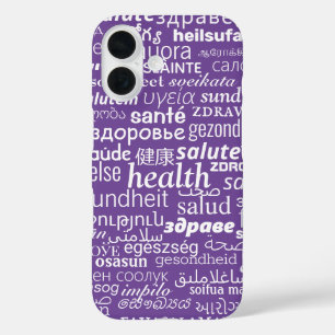 iPhone-Fall mit Gesundheitstext iPhone 16 Hülle