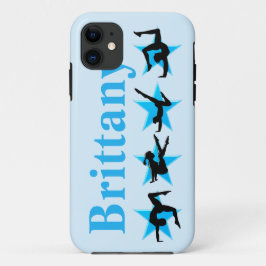 IPHONE-FALL PERSONALISIERT GYMNASTICS BLAUE STAR TITLE_SEO2