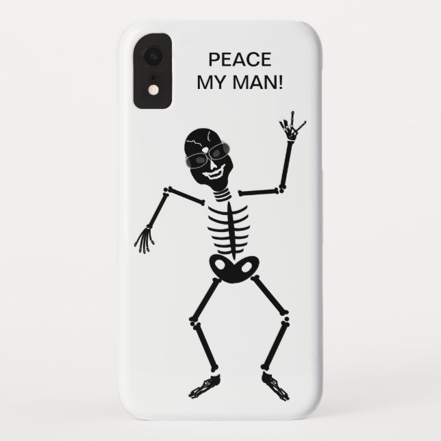 IPhone Fall, Skeleton Haltenfriedenssymbol Case-Mate iPhone Hülle (Rückseite)