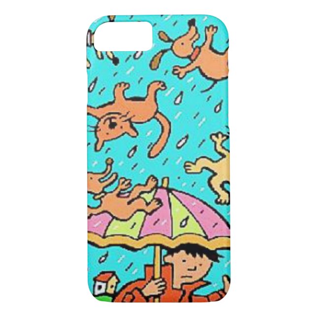 IPhone Fälle Rain Cats n Hunde Case-Mate iPhone Hülle (Rückseite)