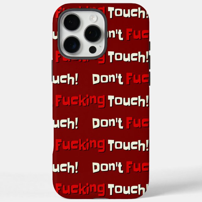 iPhone-Fälle Touch mein iPhone nicht 16 Pro Max Hülle (Rückseite)