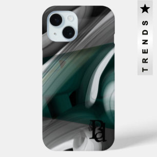 iPhone Fälle Trend Abstrakt Art Schwarz-weiß grün Case-Mate iPhone Hülle