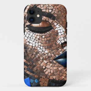 iPhone / Femme coque ipad Cuivre bleu Mosiac