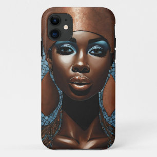iPhone / Femme coque ipad Mosaïque Cuivre bleu