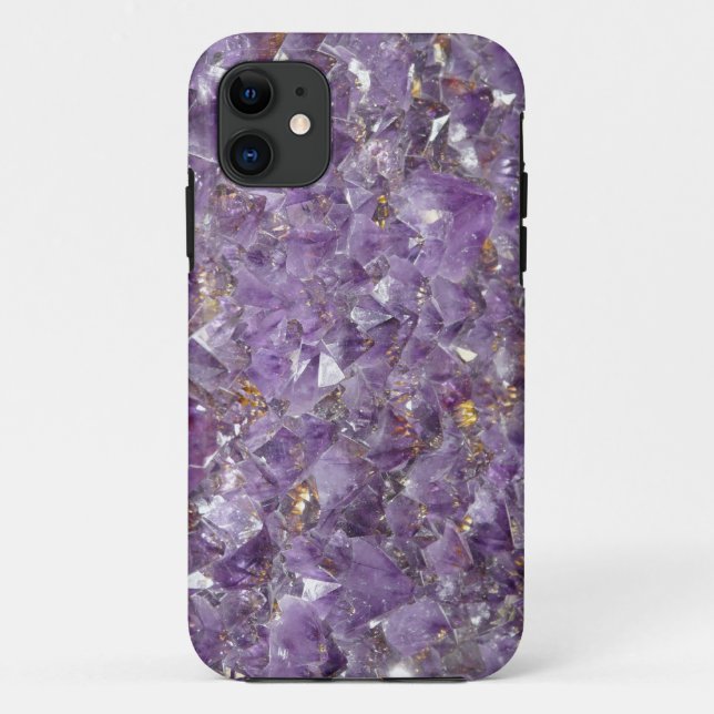 iPhone-Gehäuse aus Amethyst-Edelstein-Kristall Case-Mate iPhone Hülle (Rückseite)
