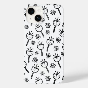 iPhone-Gehäuse der Blume Schwarzweiß Case-Mate iPhone 14 Hülle