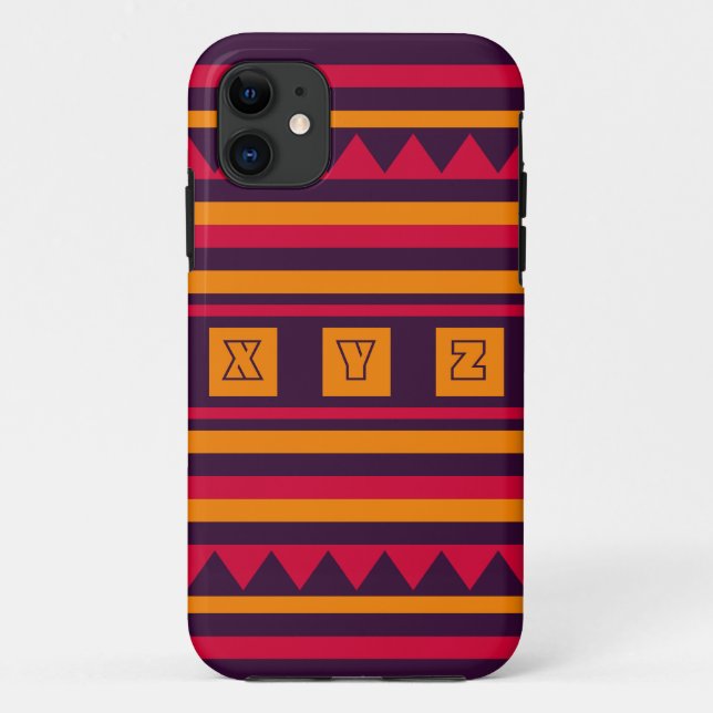 iPhone-Gehäuse mit benutzerdefiniertem Monogram Qu Case-Mate iPhone Hülle (Rückseite)