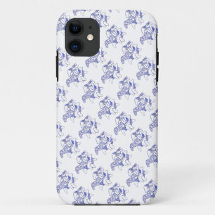 iPhone-Gehäuse mit blauem und weißem Pferd Case-Mate iPhone Hülle