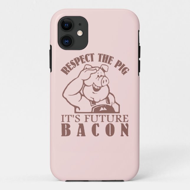 iPhone-Gehäuse mit Farbe in BACON Case-Mate iPhone Hülle (Rückseite)