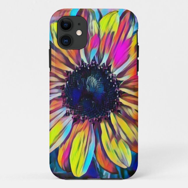 iPhone Gehäuse mit lebhaftem Sonnenblumendesign Case-Mate iPhone Hülle (Rückseite)