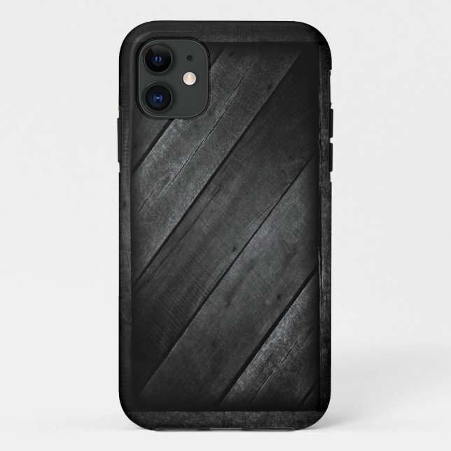 iPhone-Gehäuse mit schwarzem Holzmuster Case-Mate iPhone Hülle (Rückseite)