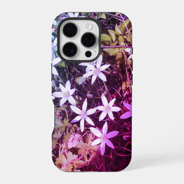 iPhone-Gehäuse mit weißem Stern Blume iPhone 16 Pro Hülle (Rückseite)