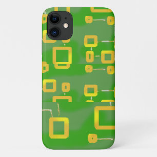 iPhone géométrique vert / coque ipad