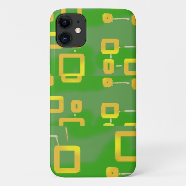 iPhone géométrique vert / coque ipad (Dos)