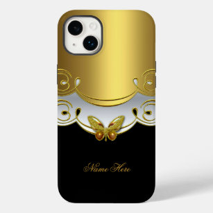 iPhone Green Gold Schwarz-weiß Butterfly Case-Mate iPhone Hülle