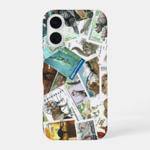 iPhone-Hülle Animal Postage Stamps iPhone 16 Hülle