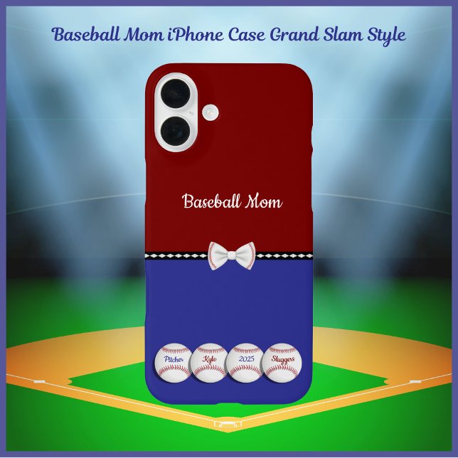 iPhone-Hülle Baseball-Mom Grand Slam Style iPhone 16 Plus Hülle (Baseball Mom iPhone Case Grand Slam Style)