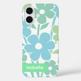 iPhone-Hülle florales farbenfrohes Muster ästhetis iPhone 16 Hülle